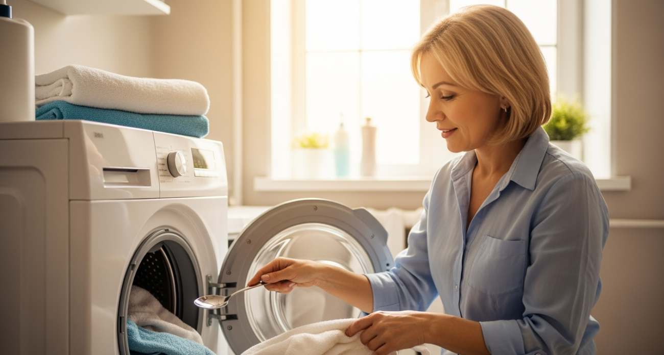 Обычная ложка в стиральной машине превращает серое белье в ослепительно белое — вот в чем секрет этого феномена