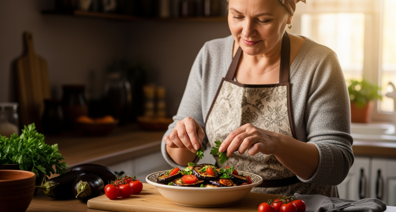 Секрет шеф-повара: почему баклажаны варят с лавровым листом и как это меняет вкус привычного салата
