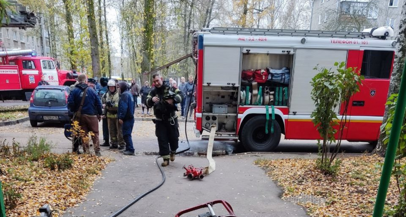 В Ярославле из огня вывели троих детей