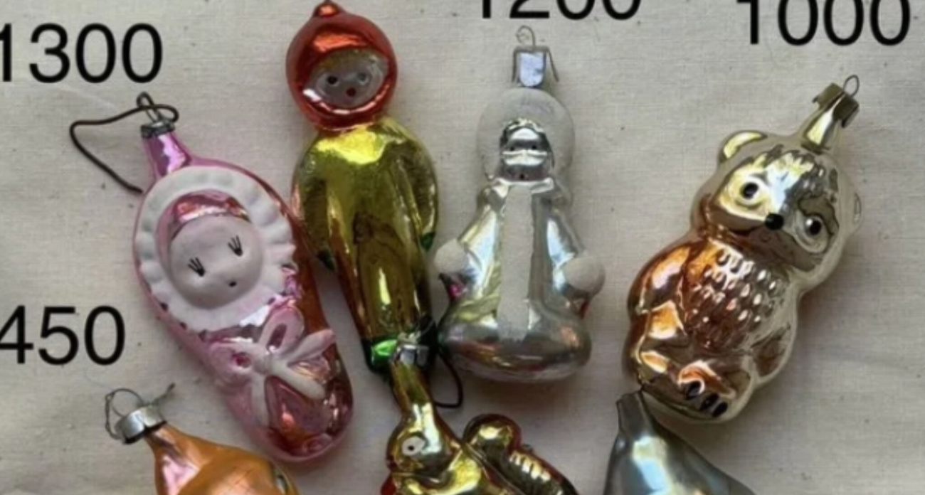 В Ярославле распродают советские новогодние игрушки по 50 рублей