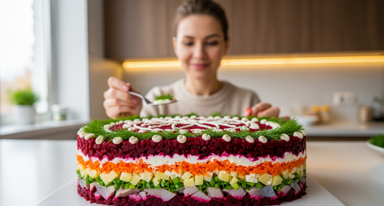 Салат Конь в пальто - Как Огненная Лошадь притягивает достаток: рецепт праздничной удачи на Новый год