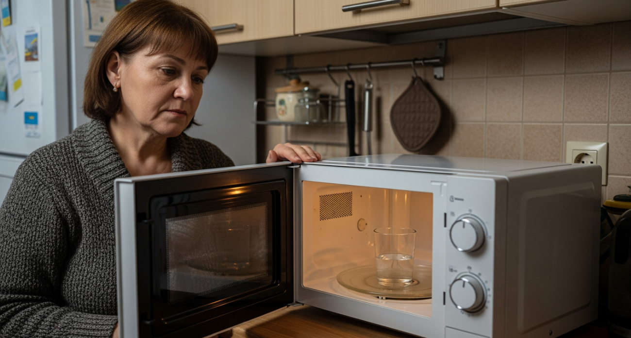 Почему опытные хозяйки всегда ставят стакан с водой в микроволновку при разогреве