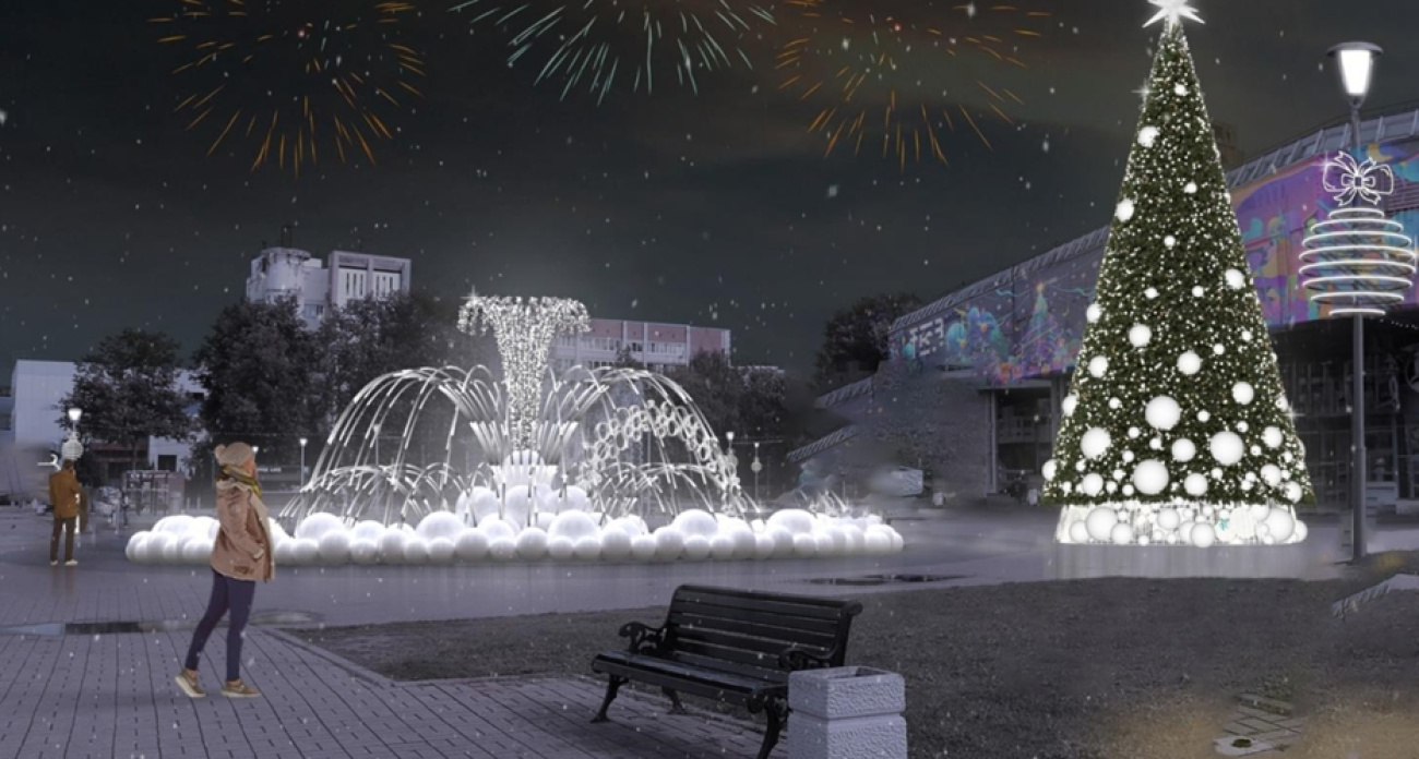 На площади Юности появится новогодний фонтан