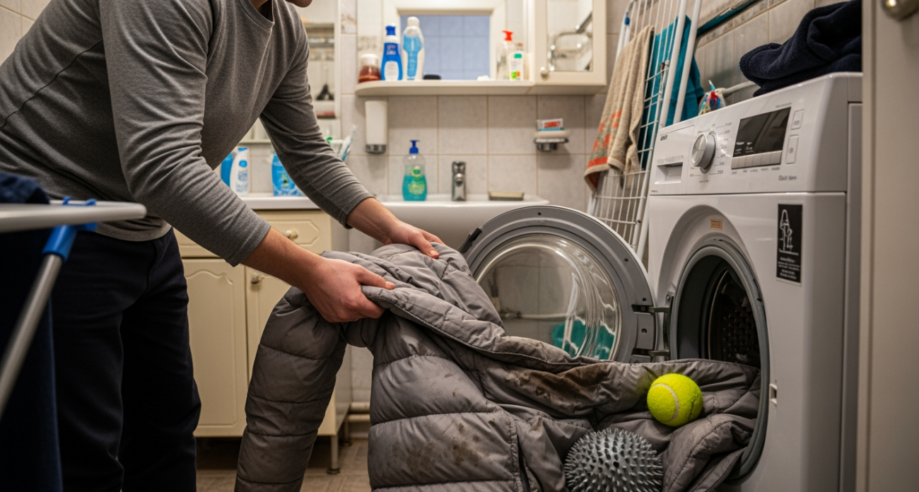 Верну пуховику первозданный вид дома: простой способ стирки, который экономит деньги на химчистке