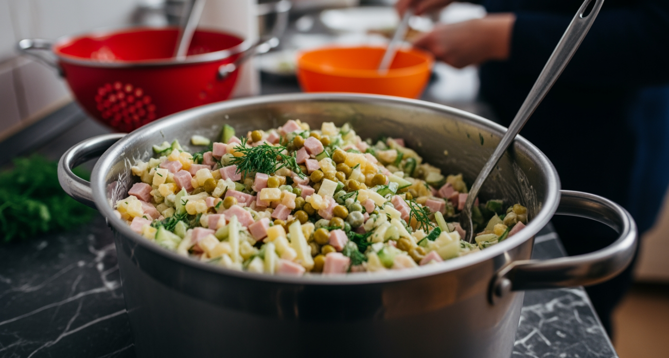 Безопасно ли хранить оливье в холодильнике четыре дня подряд. Специалист по питанию развеяла миф