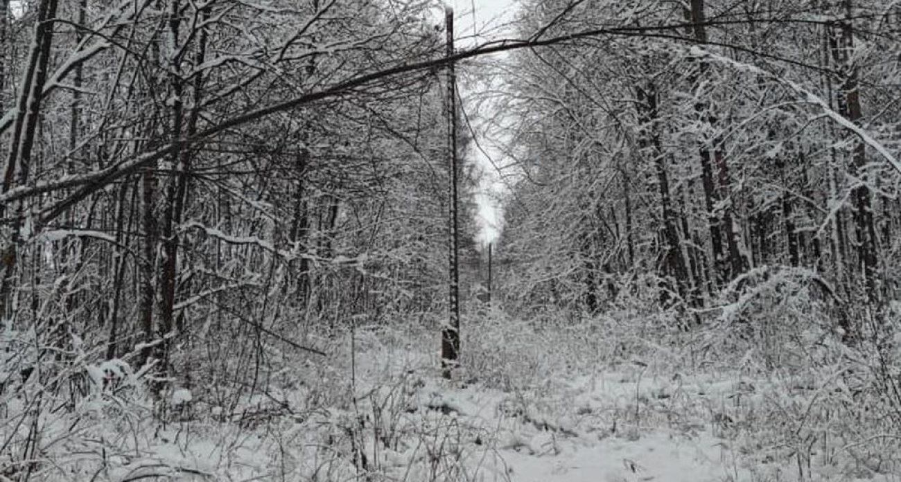  Ярославские энергетики устраняют последствия снегопада 