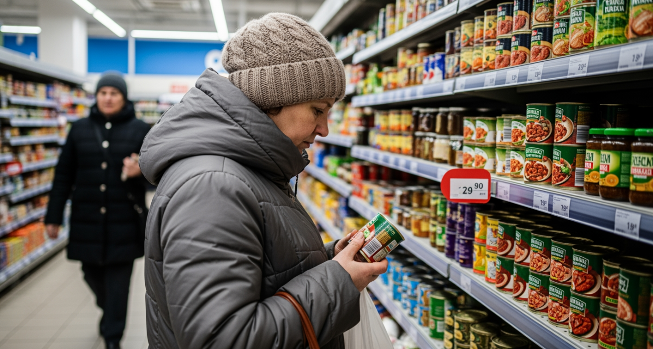 Светофор и белорусские консервы: распаковка трех банок тушенки