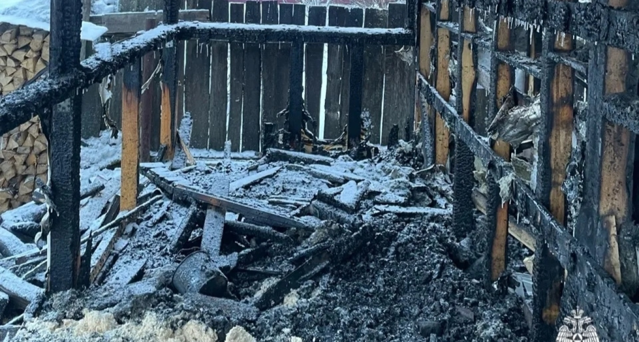  В Ярославской области сгорело две бани 