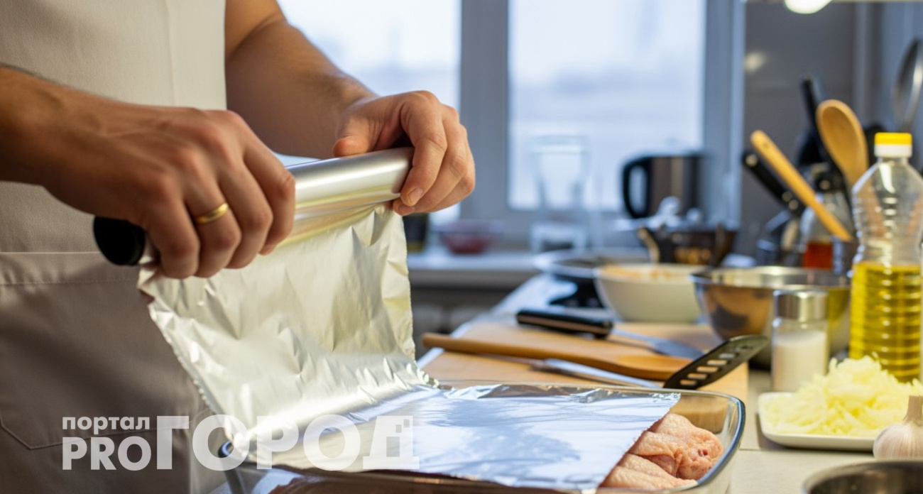 Повар поставил точку в вопросе: как правильно использовать фольгу при запекании – матовая или блестящая сторона