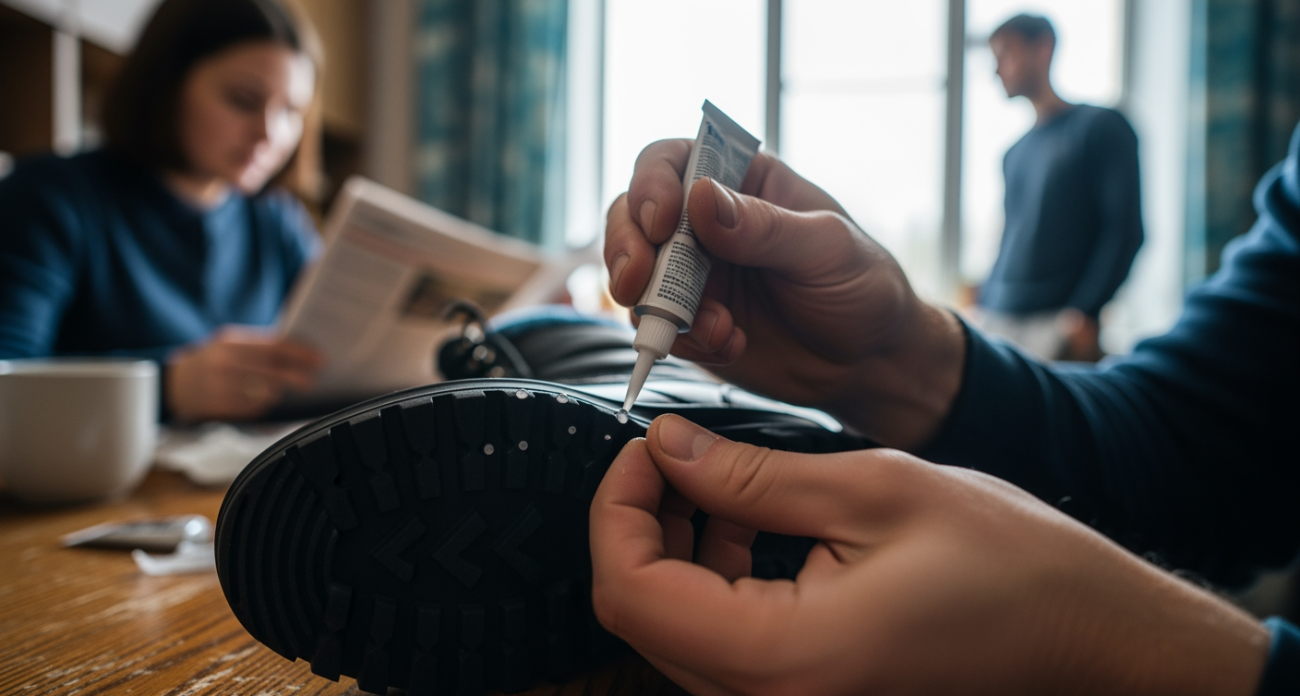 Натираю подошву обычной тряпкой - и гололед больше не страшен: простой трюк на весь сезон