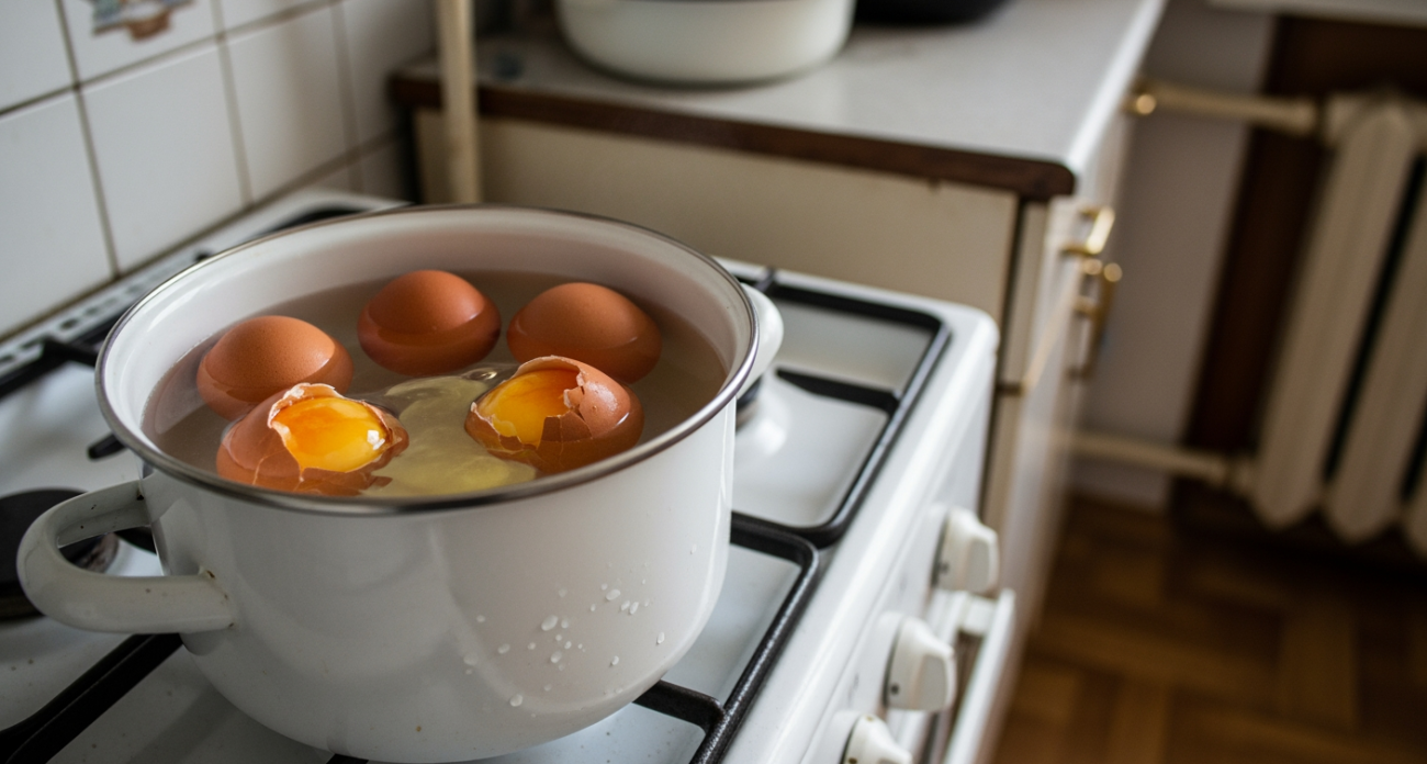 Один ингредиент в кастрюле, и яйца чистятся за секунду – совет от бабушки