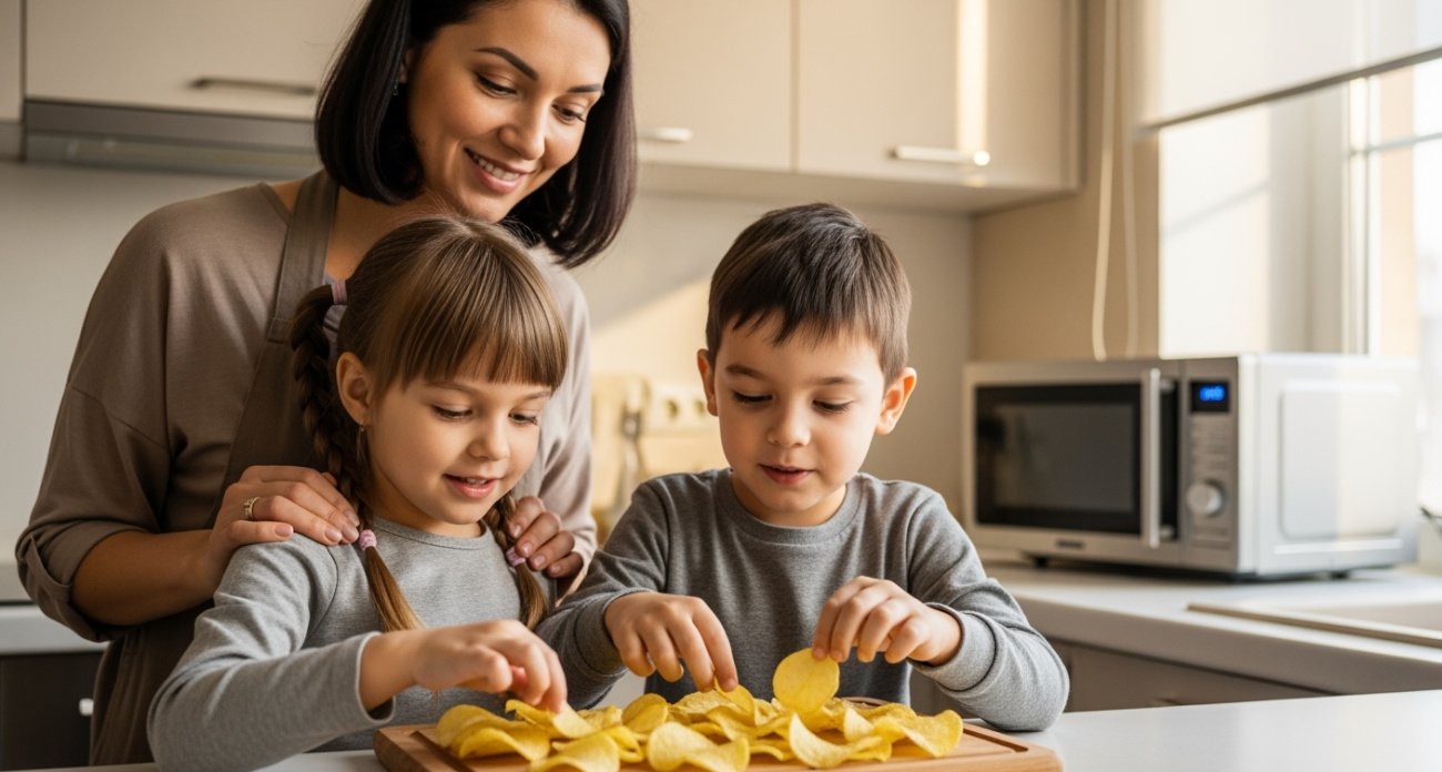 Не покупайте детям чипсы из пачки: мама показала трюк с духовкой, который делает их полезными и в 5 раз дешевле