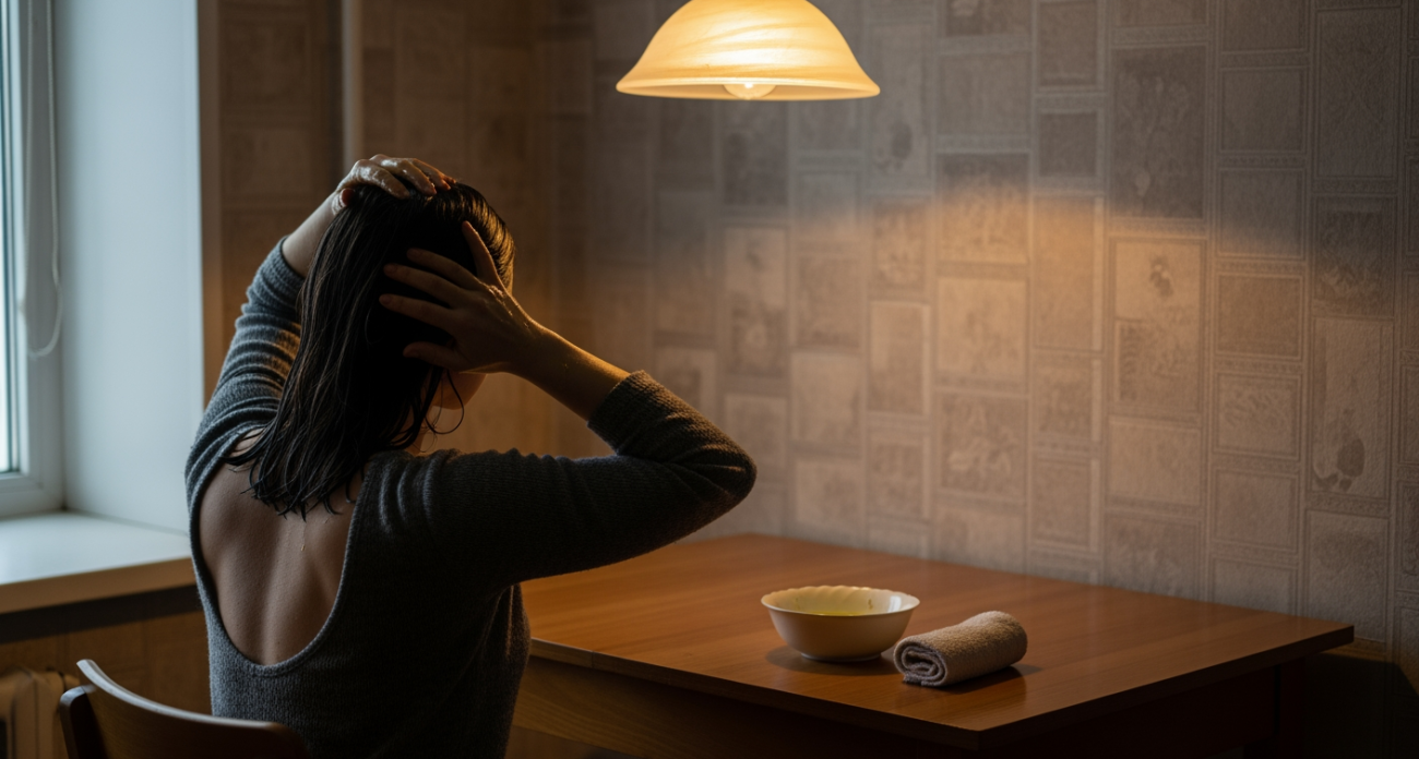 Спасаю волосы от зимнего выпадения: простой натуральный компонент подарил мне пышную копну вместо привычных клоков в расческе