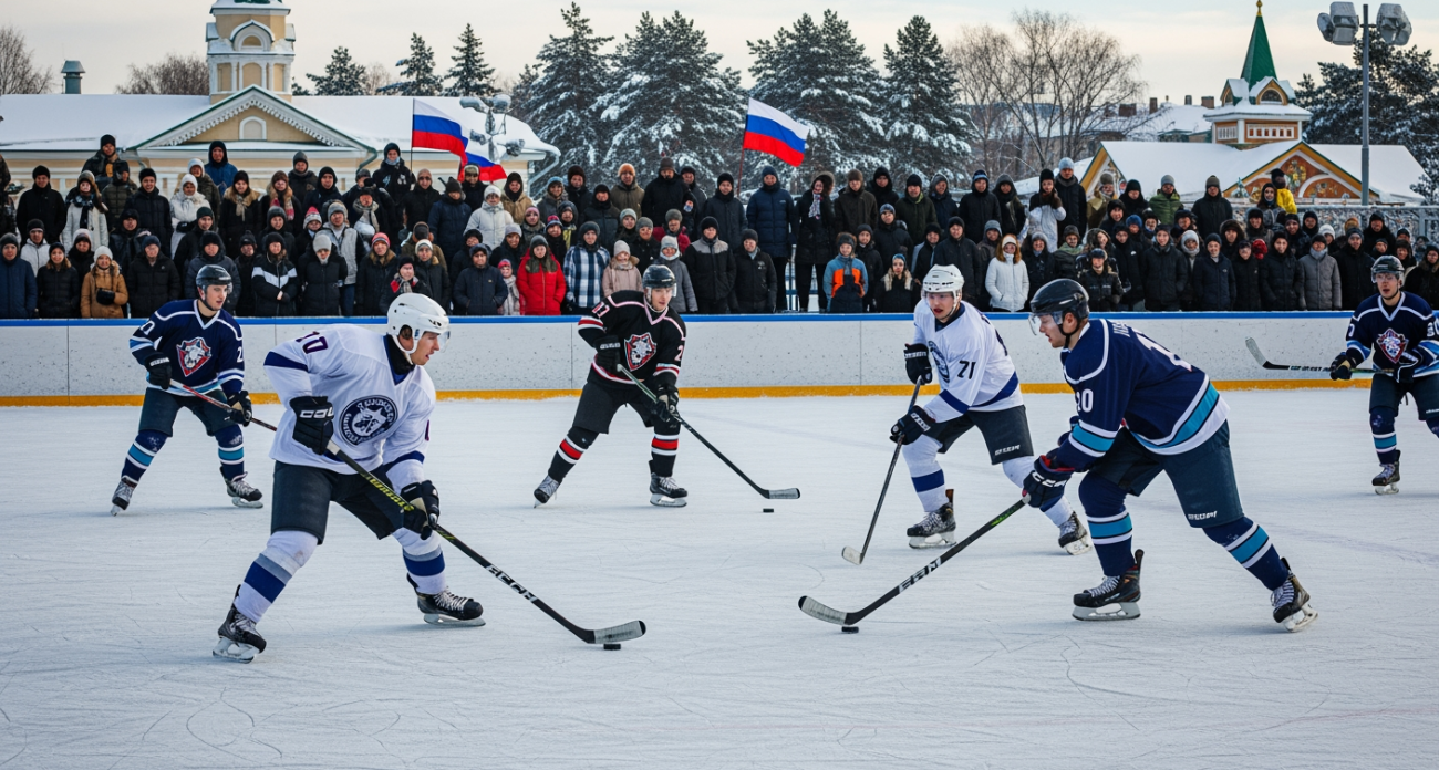35 тысяч студентов из 13 вузов отметили праздник хоккейным турниром при -15°C