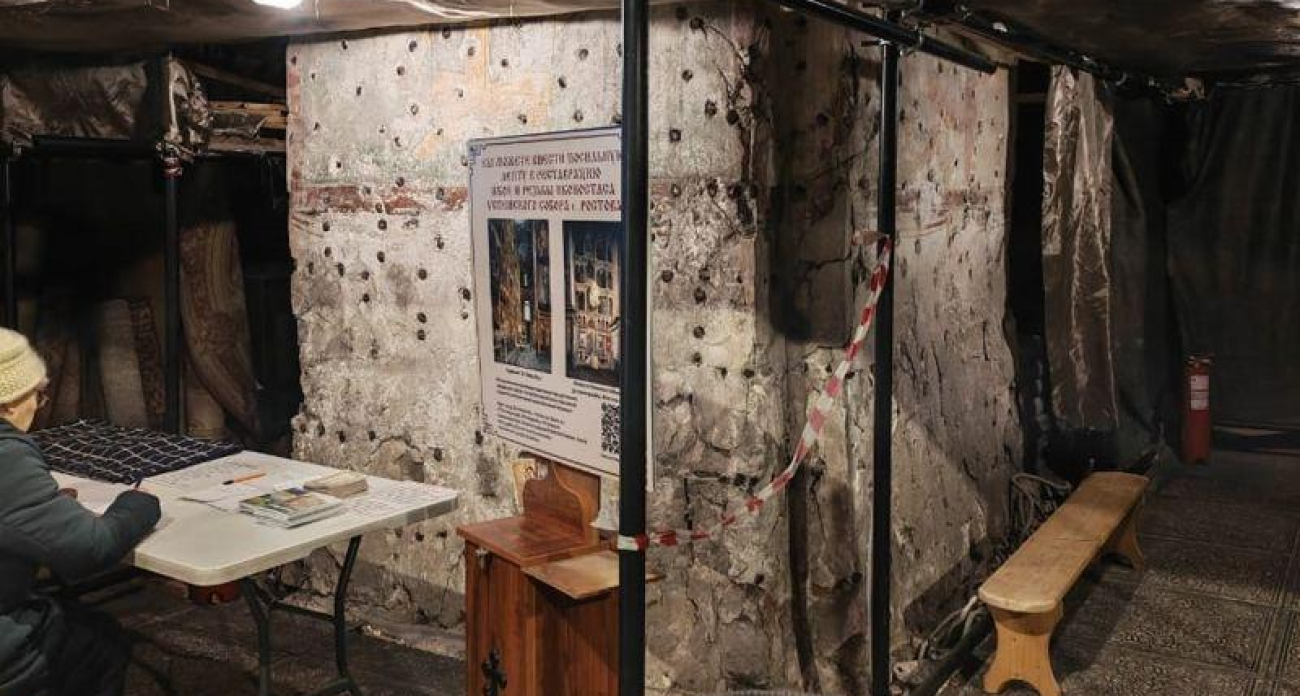 Спасение шедевра XVI века: в Успенском соборе восстанавливают темперную роспись времён митрополита Ионы