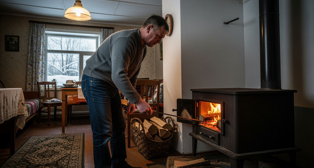 Дедовский способ с двумя брикетами восстановит любой дымоход за час — тяга станет как в новой печи