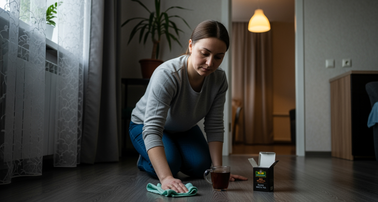 Всыпаю ложку этого в ведро с водой и мой пол всего раз в неделю — весь дом сияет чистотой без химии