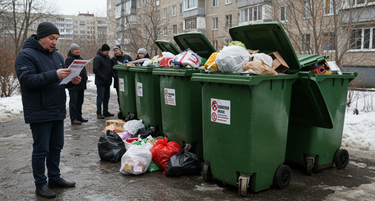 В Рыбинске жители добились переноса мусорных контейнеров после многолетней борьбы