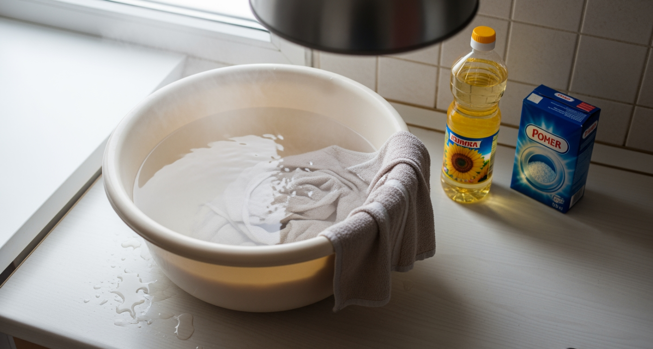 Бабушкин рецепт замачивания кухонных полотенец избавляет от застарелых пятен жира за одну ночь без химии