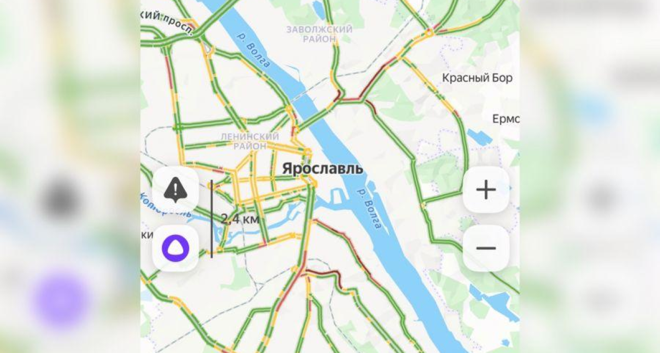 Морозный коллапс: Ярославль парализован 7-балльными пробками и ДТП с автобусами на Октябрьском мосту