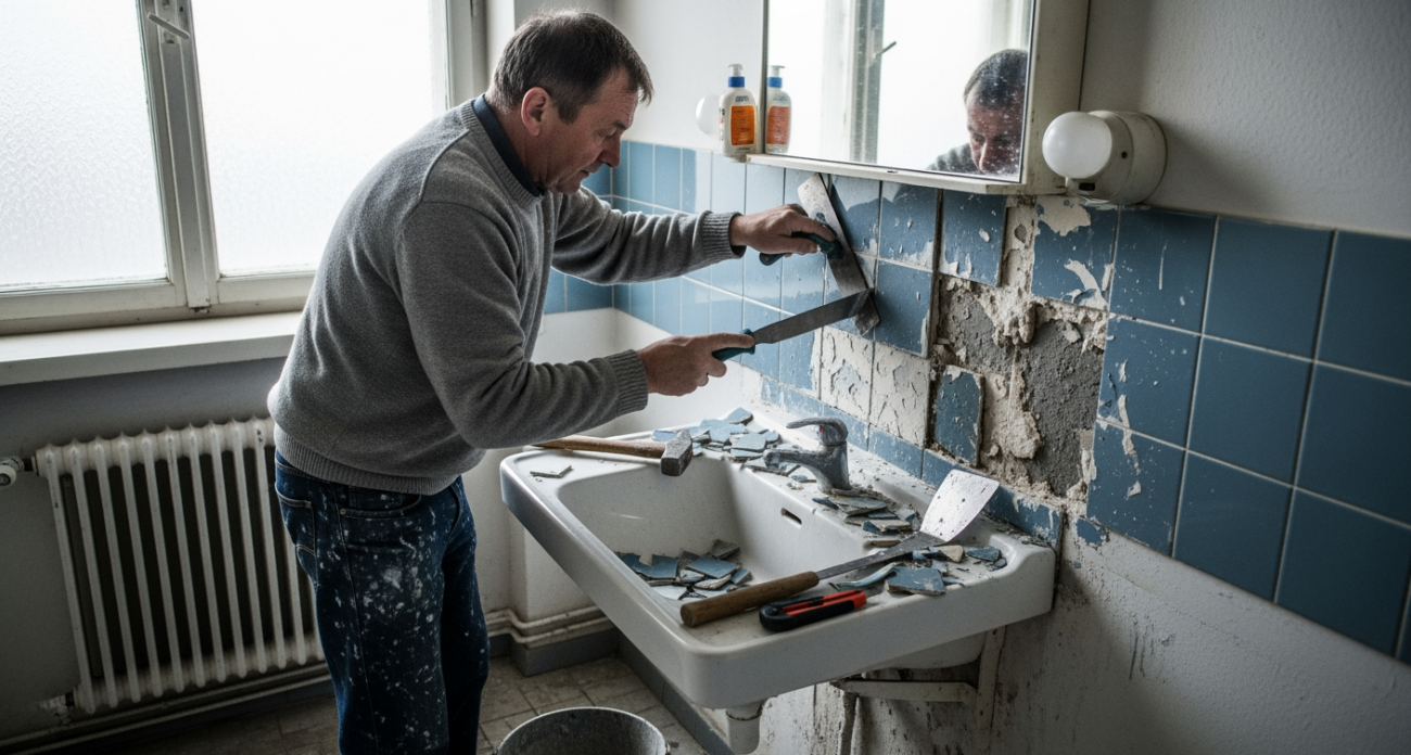 Мастера ванных комнат массово отказываются от плитки в пользу современного материала, который служит дольше и стоит копейки