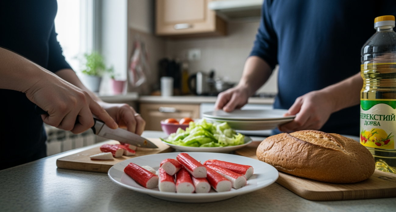 Шеф-повар элитного ресторана раскрыл секрет превращения обычных крабовых палочек в изысканное блюдо всего за 5 минут