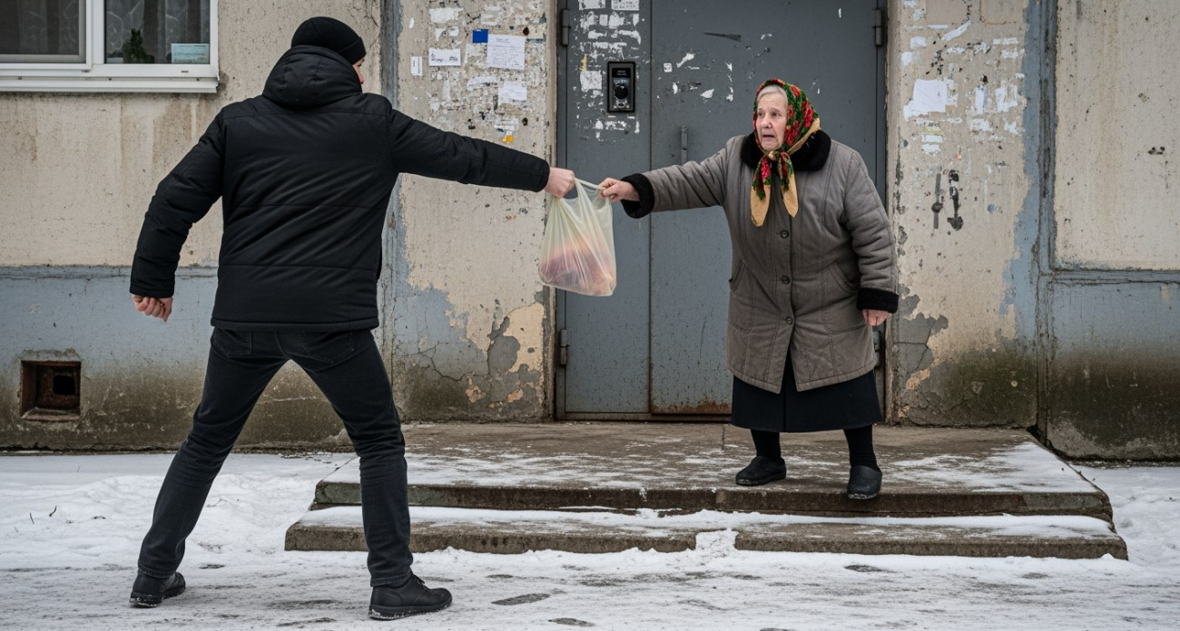 «Я был пьян и ничего не помню»: 44-летний мужчина вырвал пакет с продуктами у пенсионерки на улице Блюхера