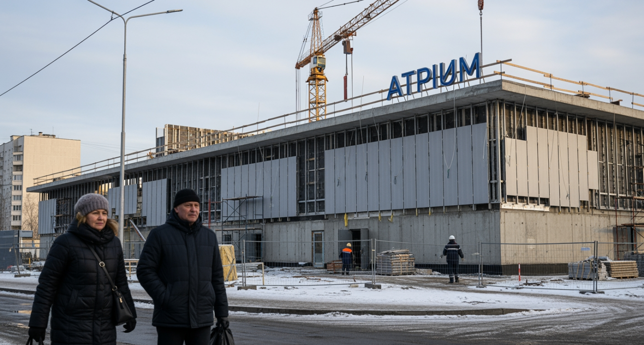 «Атриум» на 20 000 кв.м: в Брагино достраивают гигантский спортивно-развлекательный центр