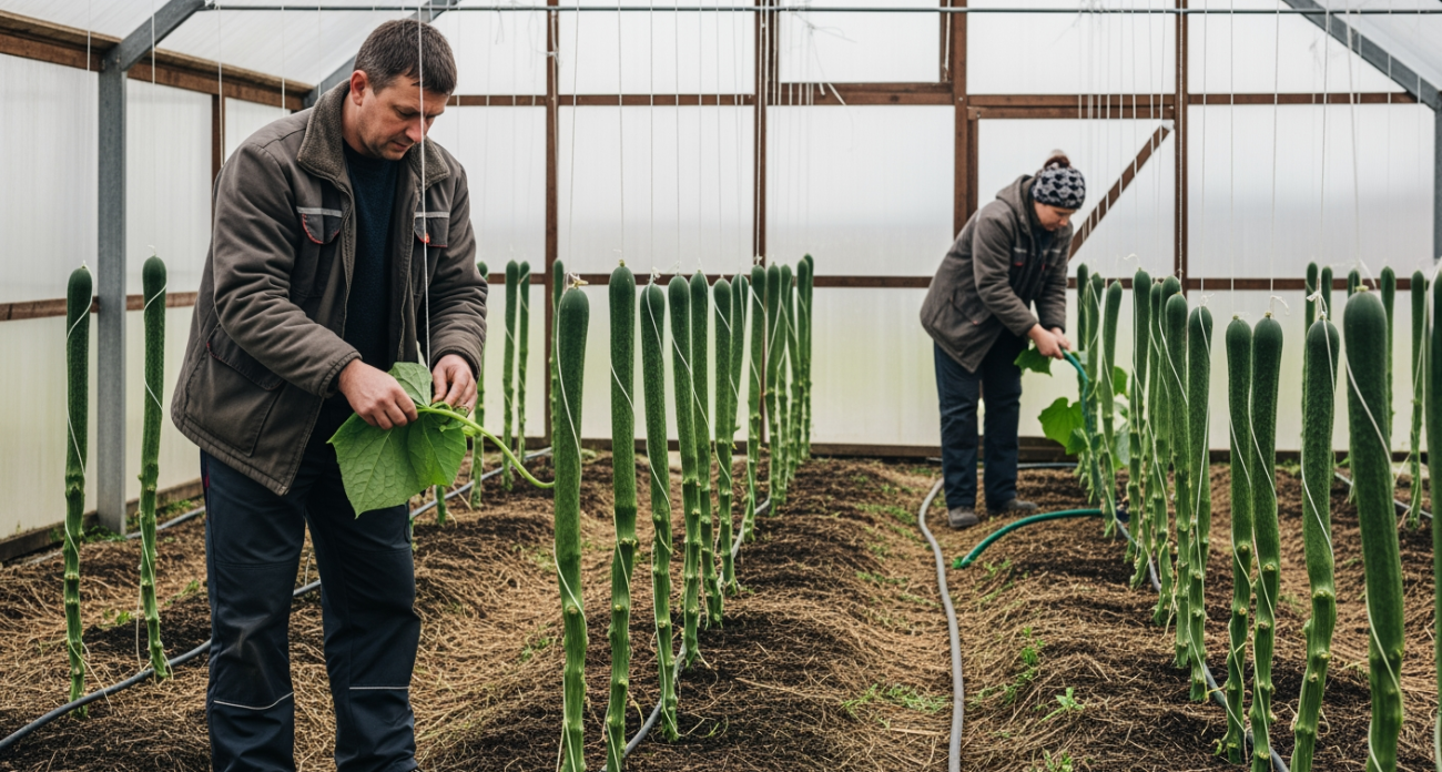Японский метод выращивания огурцов дал рассаду толщиной с большой палец и плоды как из райского сада