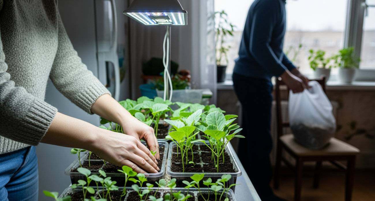 Простой секрет соседки-огородницы превратил мою хилую рассаду в капустный рай, теперь родня в очереди за урожаем