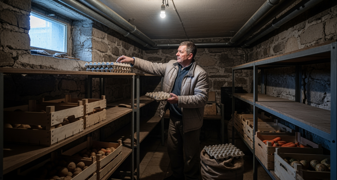 Картонные лотки из-под яиц бросаю в подвал каждую осень и получаю неожиданный результат, который радует меня всю зиму