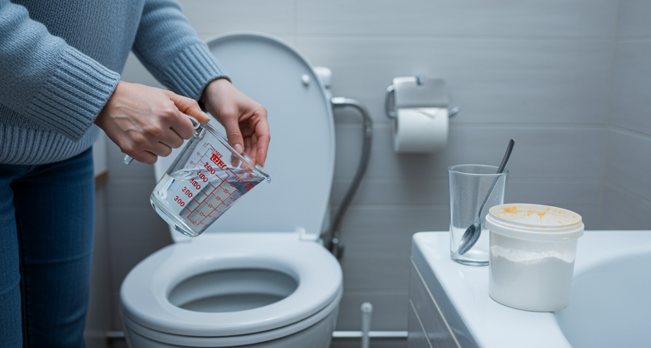 Простой домашний рецепт из двух ингредиентов навсегда избавит ваш унитаз от известкового налета и желтизны