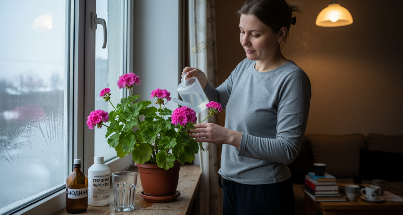 Забудьте о воде для герани — домашняя смесь из трёх ингредиентов превратит скромный кустик в цветущий фейерверк к праздникам