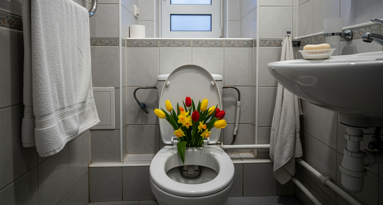 Цветы в вазе больше не в моде: сейчас молодежь ставит букеты в унитаз - новый тренд или глупость 