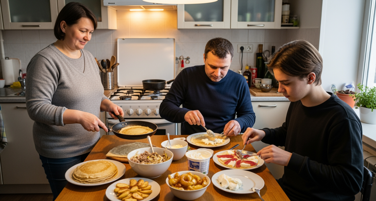 Эти 4 домашние начинки для масленичных блинов заставят домочадцев просить добавки до последней крошки