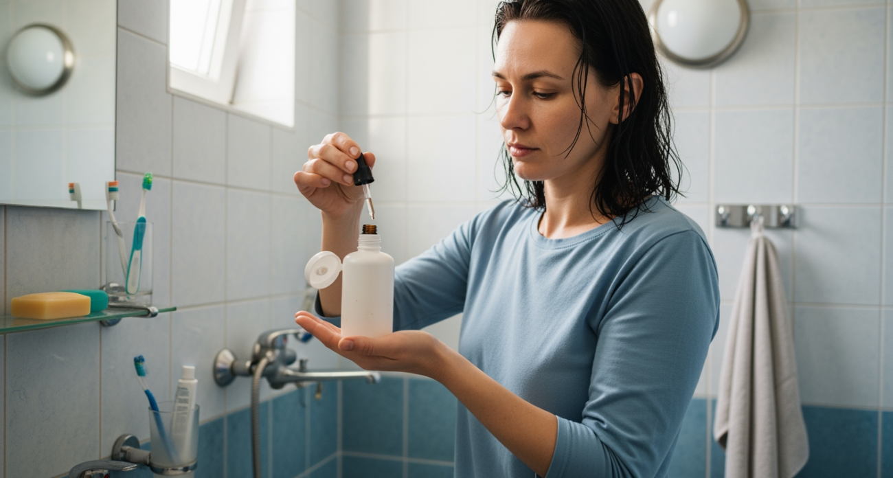 Простой трюк с двумя каплями в шампунь превратил мои редкие пряди в густую шевелюру всего за месяц