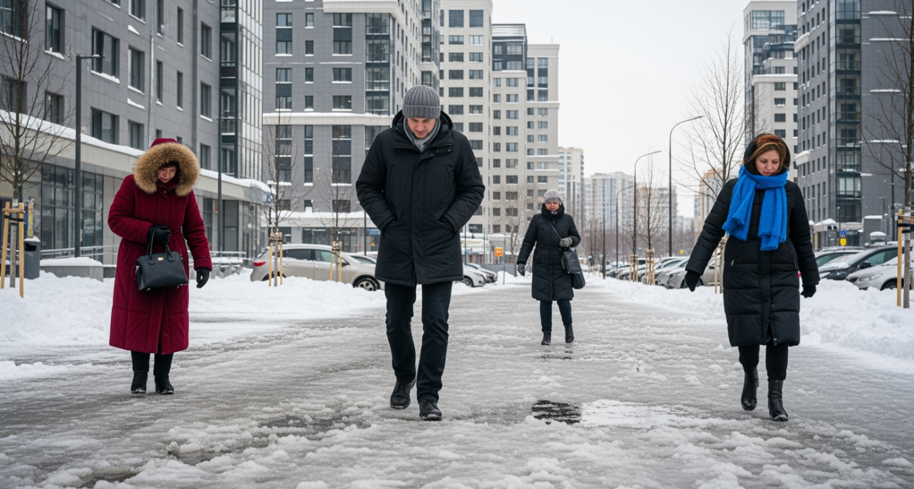 Старинный трюк с зимней обувью от наших предков: скользкий лёд больше не страшен даже в самый сильный гололёд