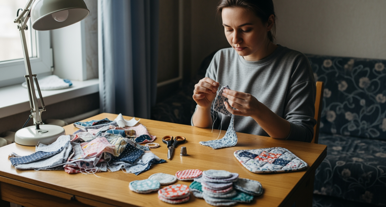 Спасите лоскутки от мусорки: 7 умных лайфхаков для превращения обрезков ткани в полезные вещи для дома