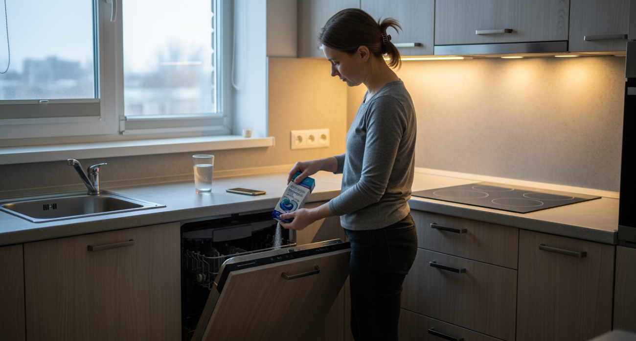 Соседка выбросила таблетки для посудомойки в мусорку: теперь моет посуду в машине порошком за 40 рублей