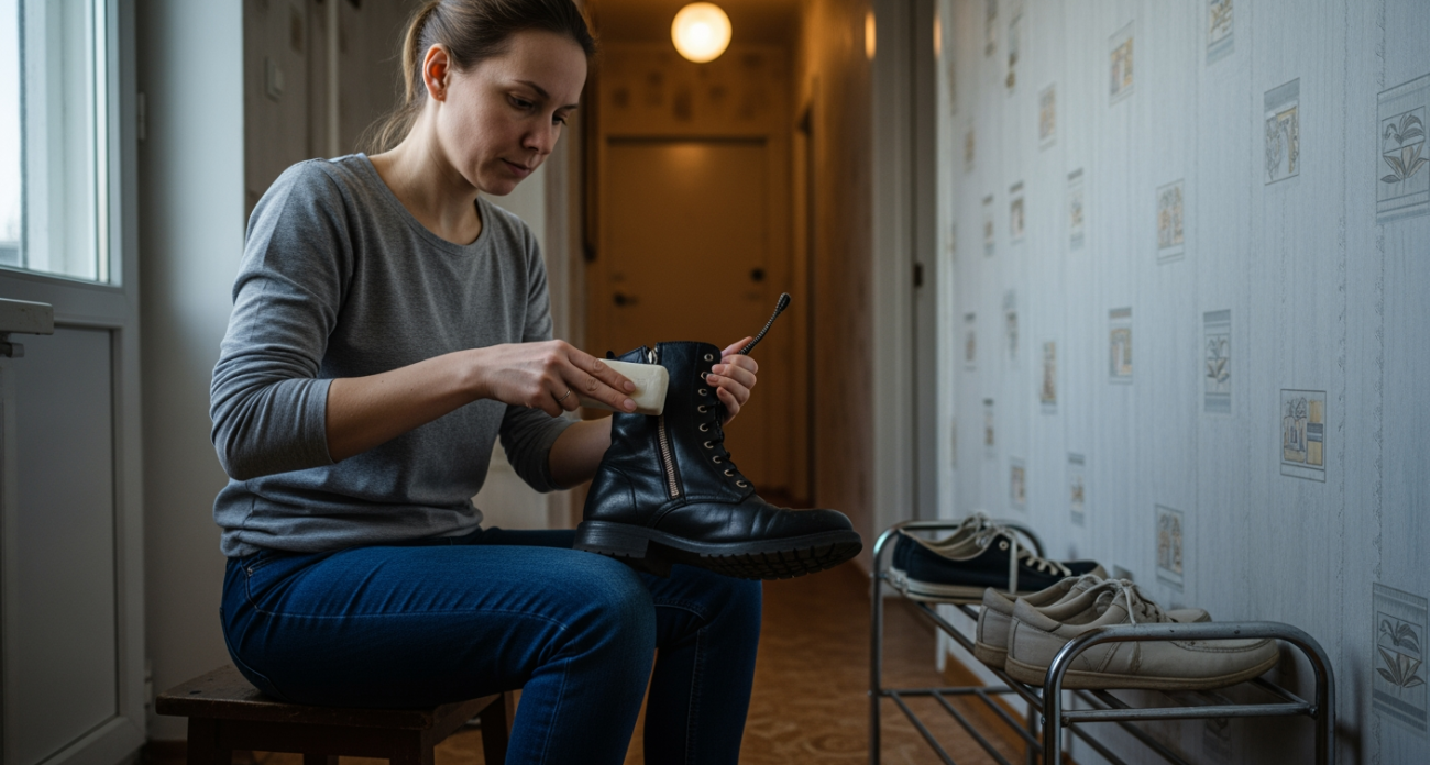 Простой трюк с хозяйственным мылом от наших бабушек вернет вашей старой обуви блеск и вид с витрины