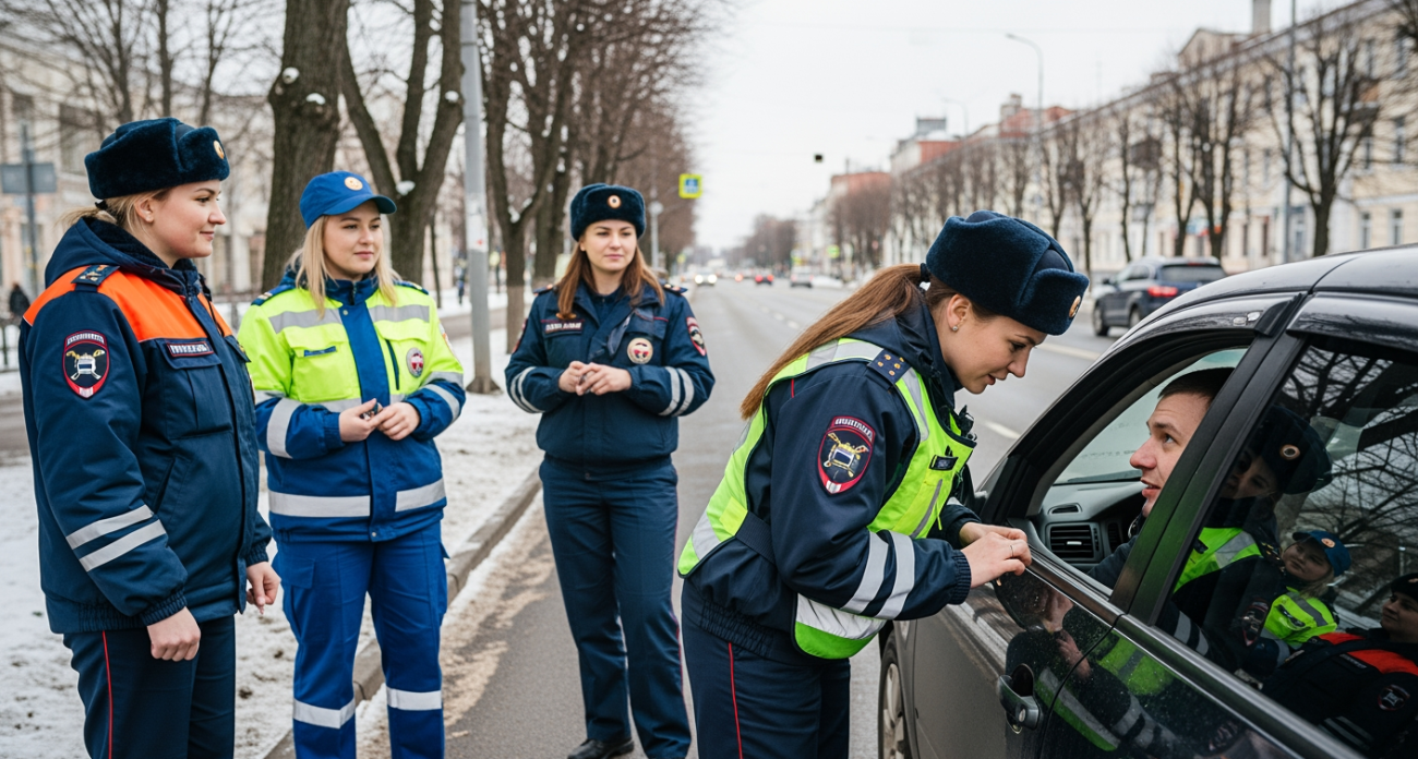 Вместо штрафов — улыбки: спецслужбы и МЧС Ярославля устроили праздничную «засаду» на водителей-мужчин