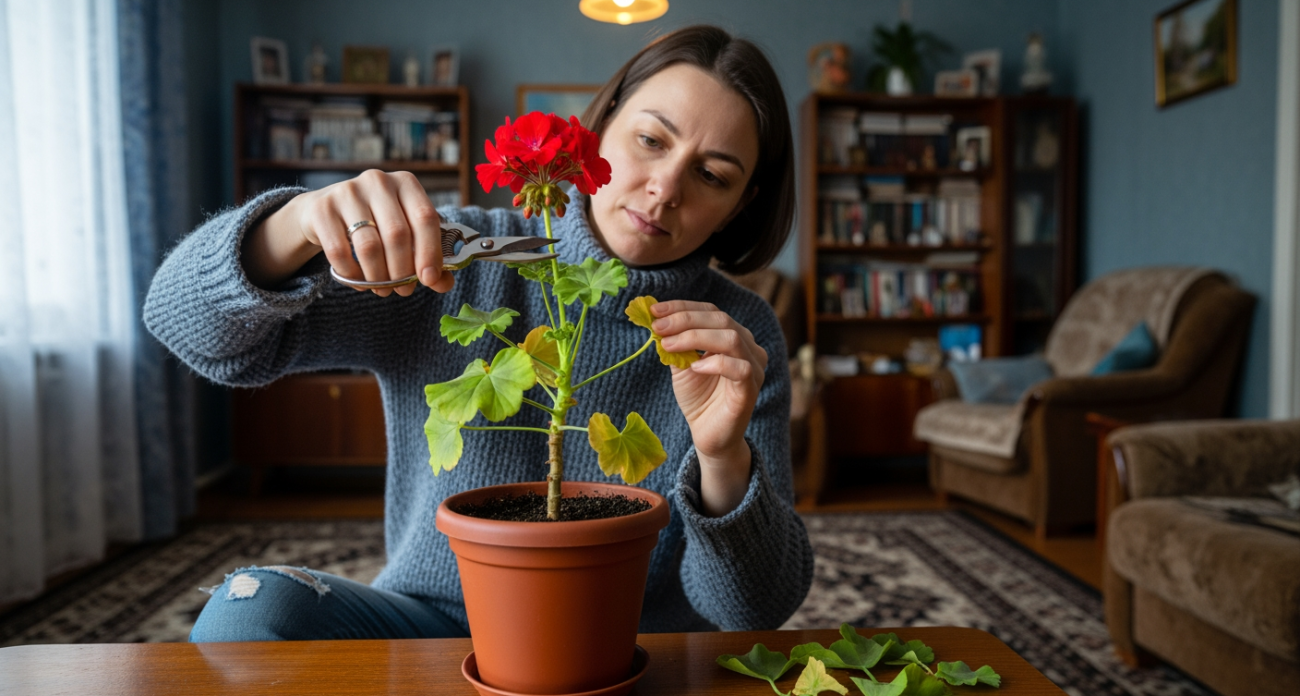 Секретная формула обрезки герани превращает тощие стебли в роскошный куст всего за 30 дней