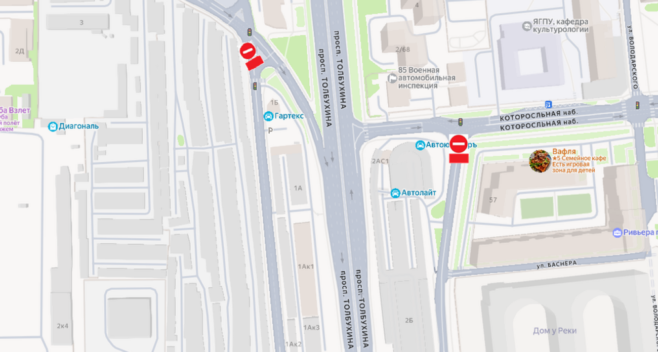 Пятичасовое перекрытие развязки под Толбухинским мостом ударит по ночным поездкам