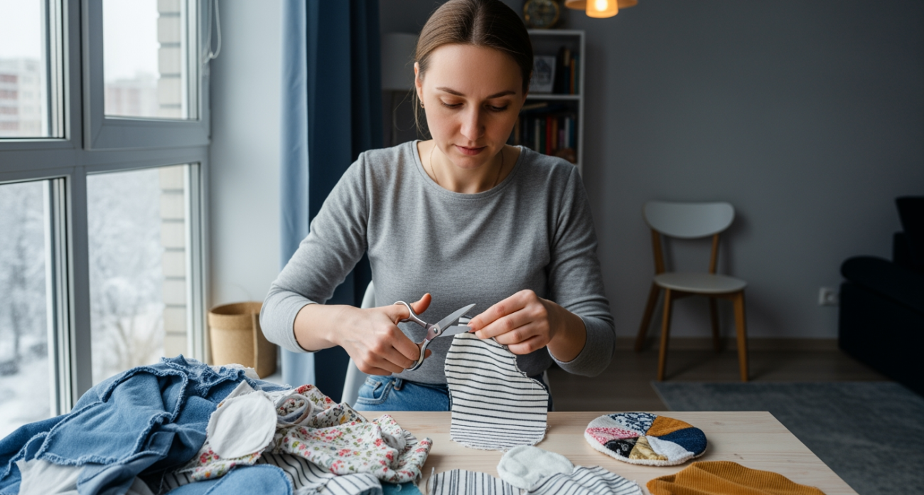 Старые тряпки станут стильным декором: простые трюки для превращения обрезков в домашние шедевры