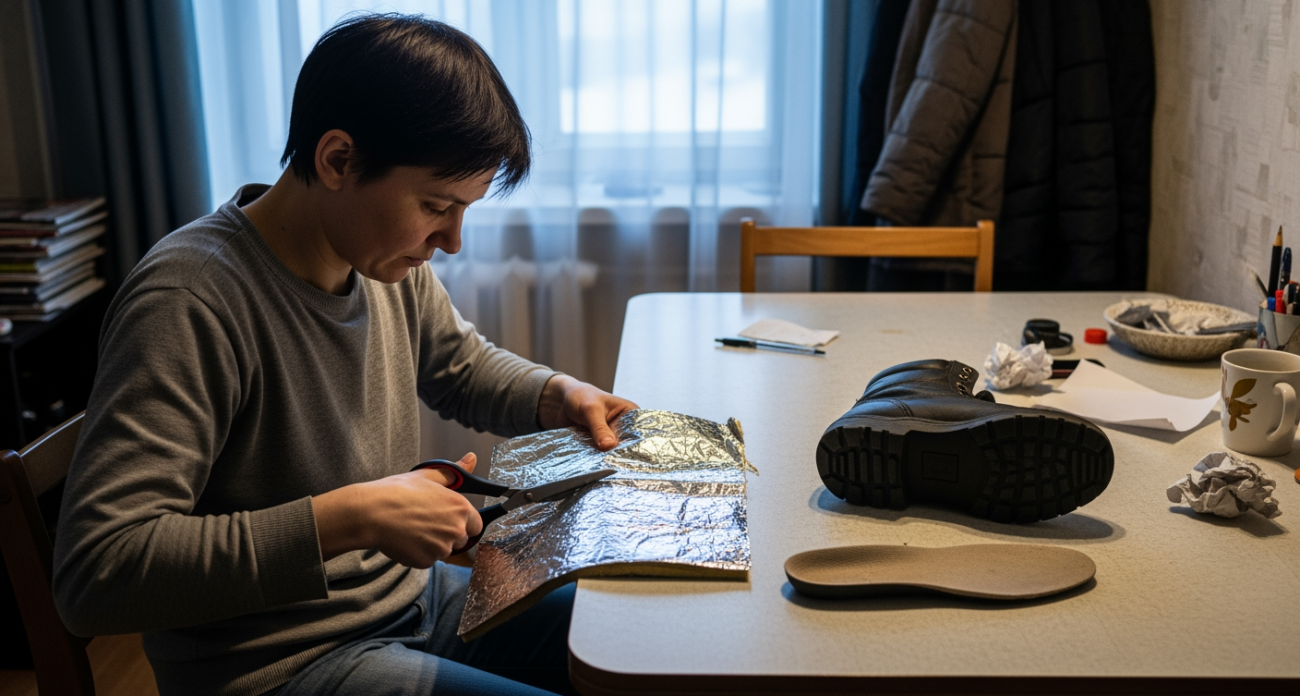 Старый трюк с газетой в сапогах работает лучше дорогих стелек: ноги остаются теплыми даже в мороз