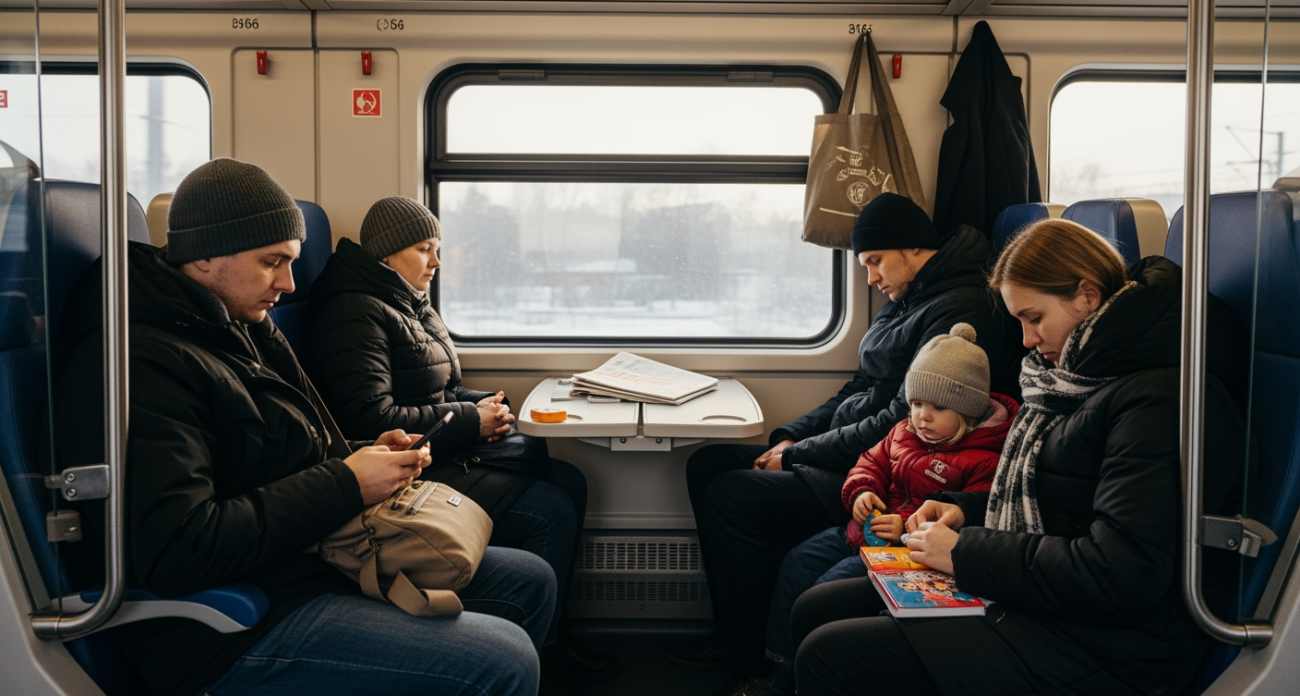 Мамаша с коляской устроила скандал в поезде, а другие пассажиры преподали ей урок воспитания