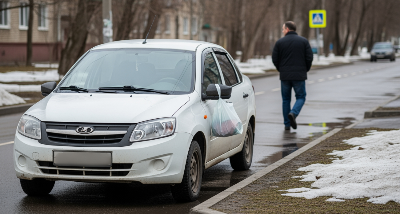Не ведитесь на эту ловушку — зачем вешают пакет на зеркало авто: ГАИ предупредила водителей