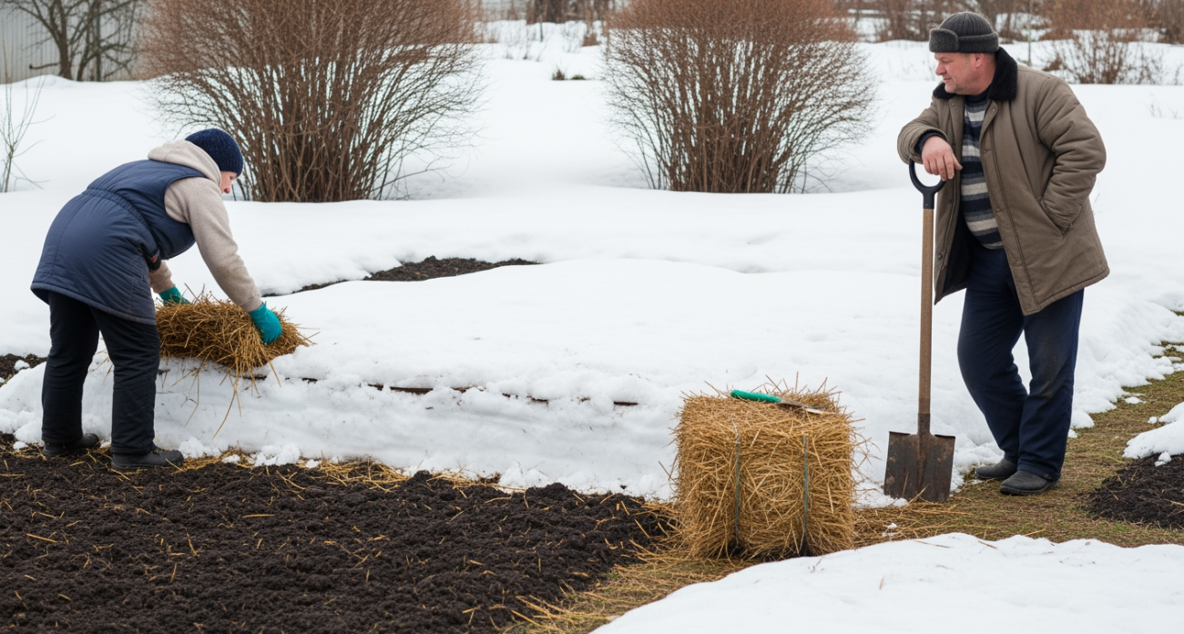Старинный трюк с февральским снегом превратит ваш огород в зависть всей округи уже к лету