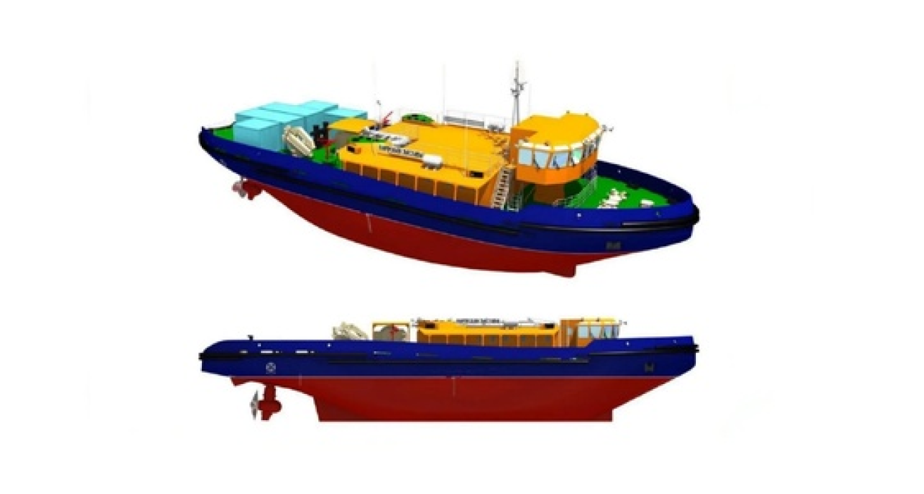 Буксир-трансформер с подъемной рубкой готовят к работе на Неве