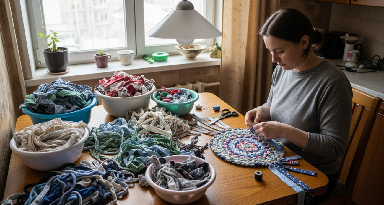 Как превратить ненужную одежду в модные украшения для дома за один вечер